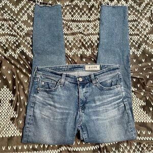 Ag Adriano Goldschmied the legging ankle blue skinny jeans 27